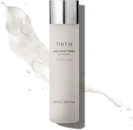 TIRTIR Milk Skin Rice Toner - Deep Moisturizing, Hydrating and Refreshing for face, Niacinamide, Ceramide, Rice Bran Extract, Nature-Oriented Ingredients, Korean Skin Care, Vegan, 150ml / 5.07 fl.oz.
