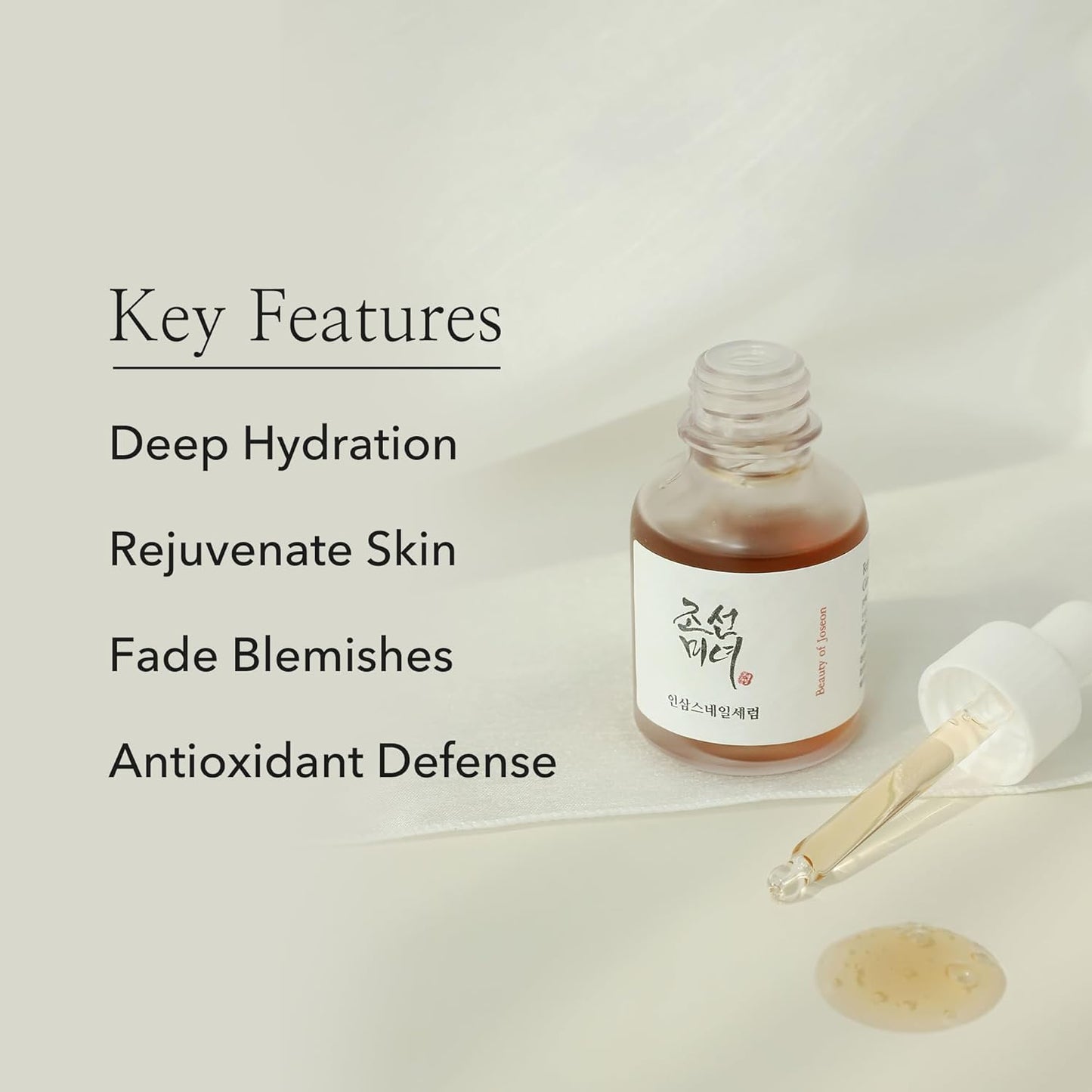 Beauty of Joseon Revive Snail Mucin Ginseng Serum Hydrating Peptide Facial Moisturizer Dark Spot Acne Scar Remover for Sensitive Face. Korean Skin Care for Men and Women, 30ml, 1fl. oz
